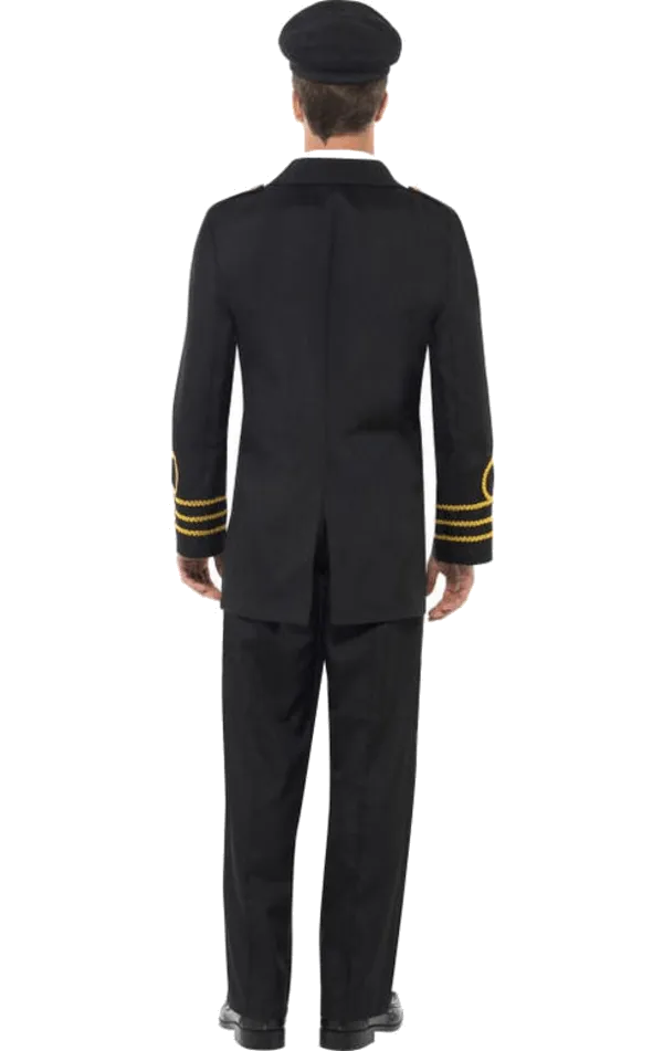 Mens Navy Gent Officer Costume