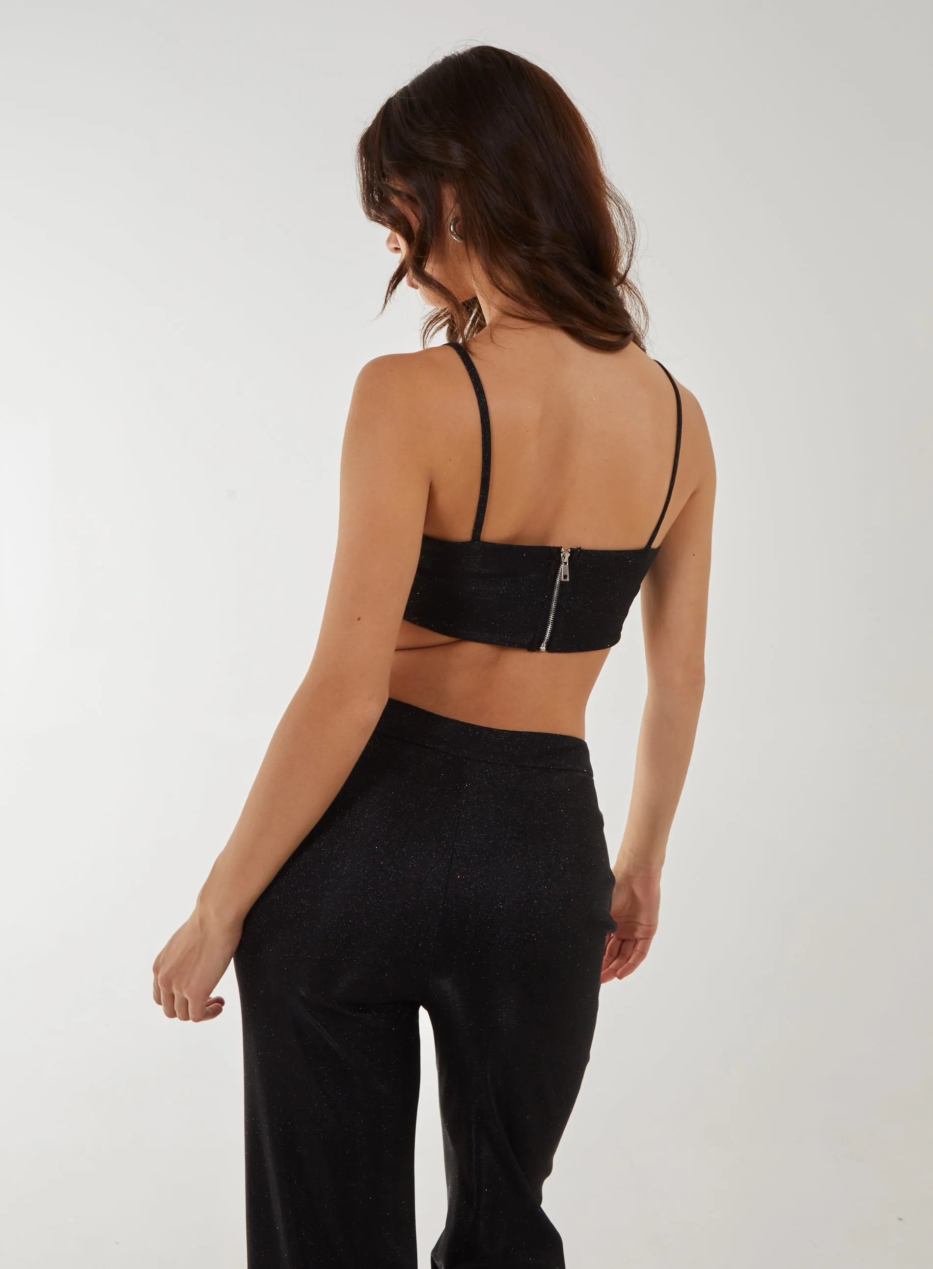Metallic Crop Top