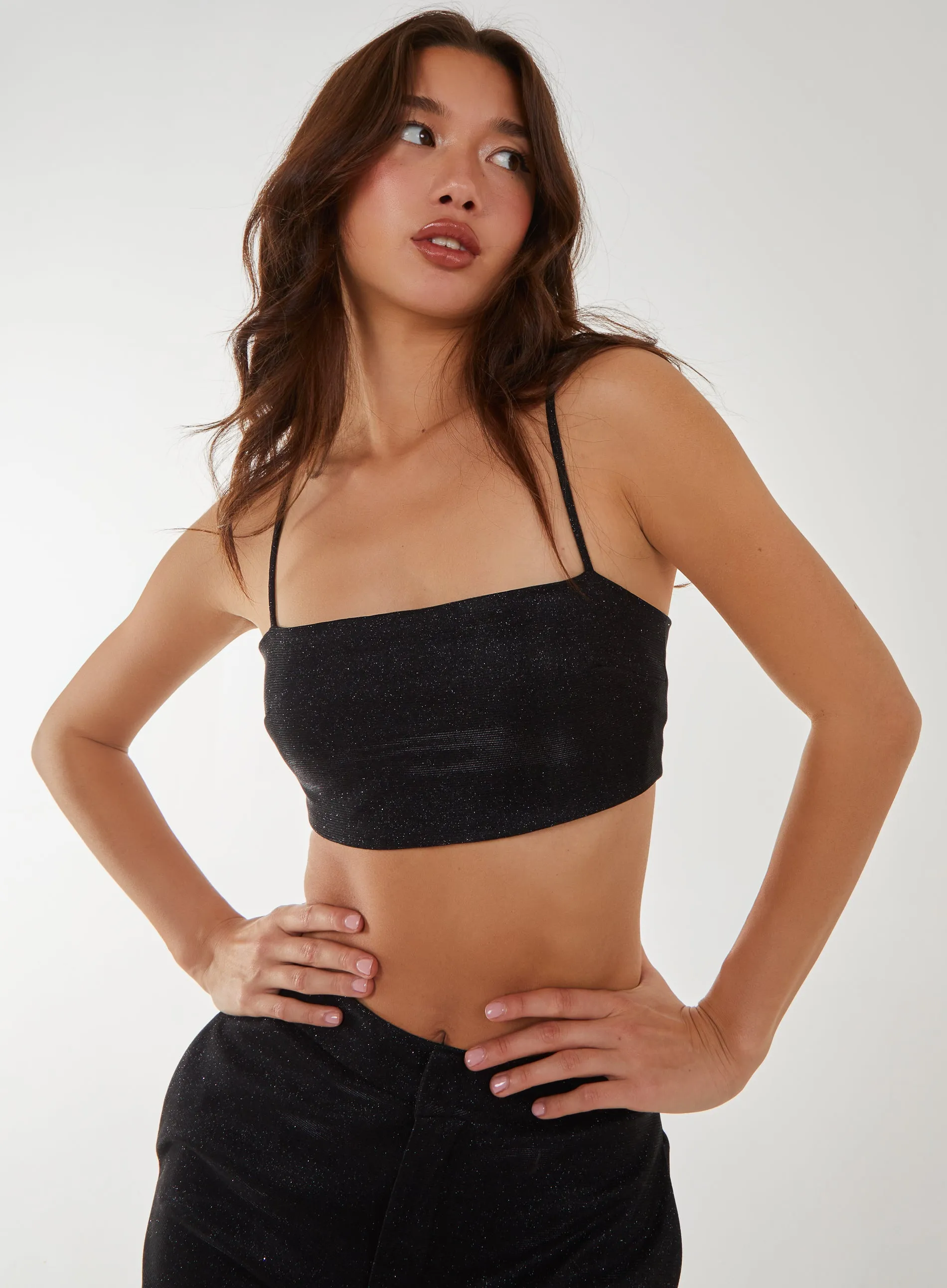 Metallic Crop Top