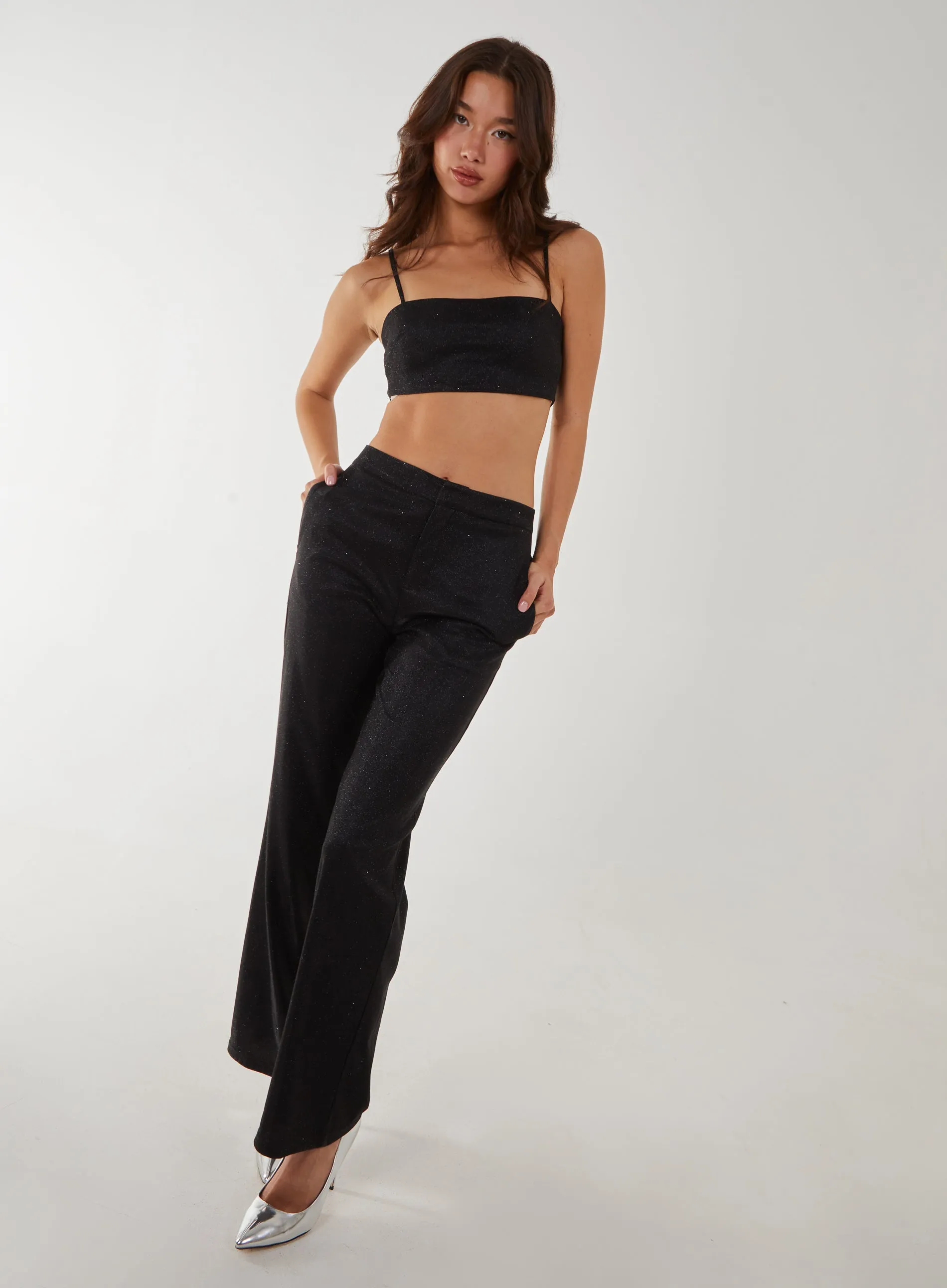 Metallic Crop Top
