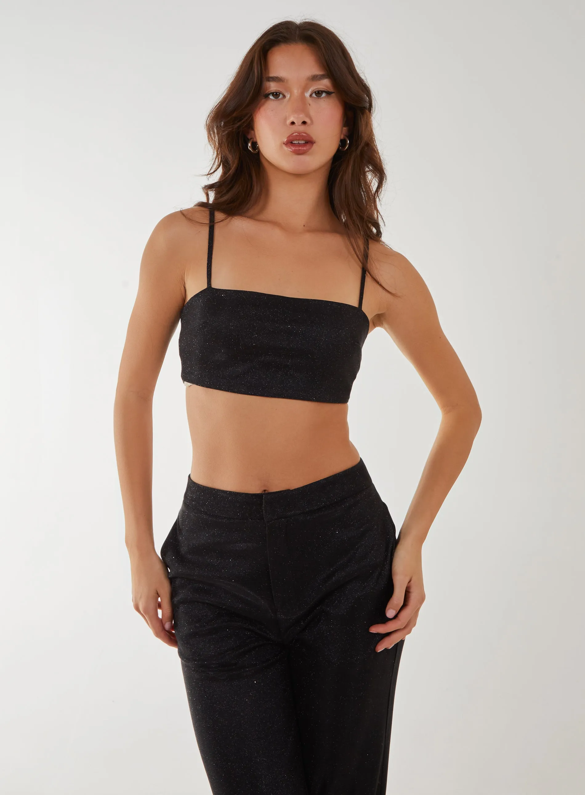 Metallic Crop Top