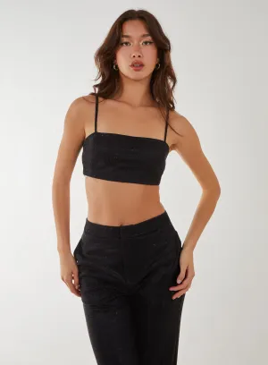 Metallic Crop Top