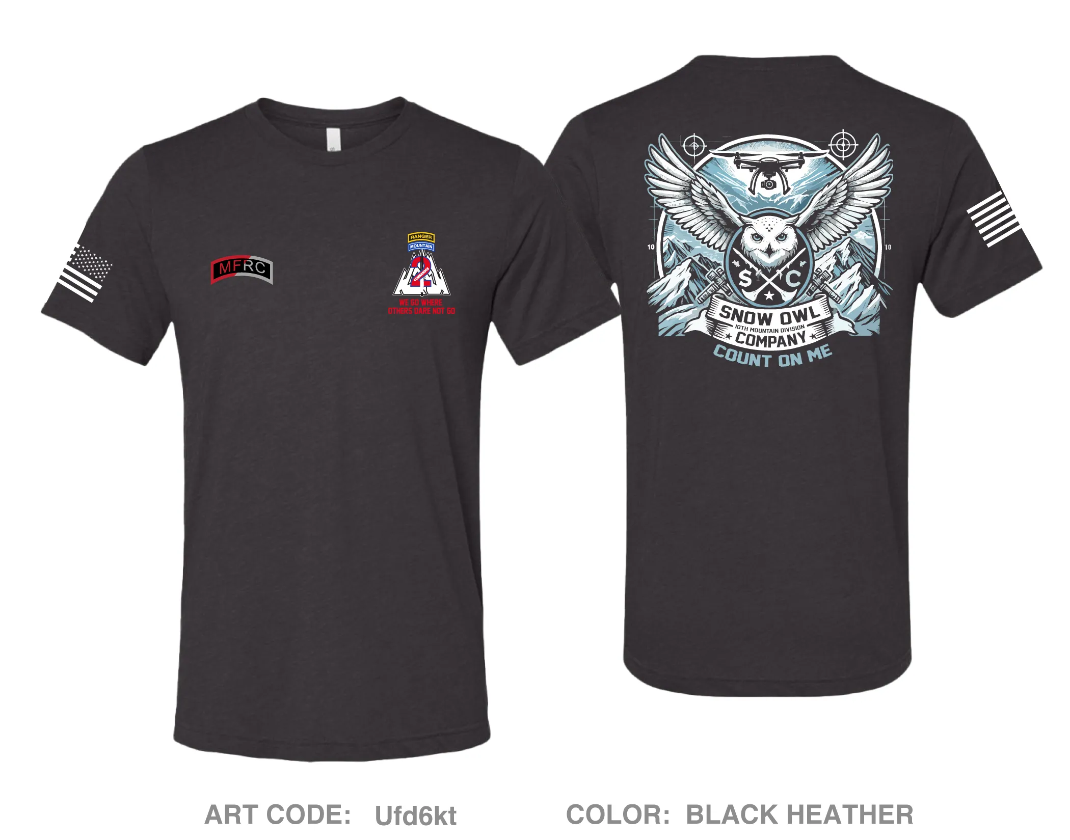 MFRC, 2BCT, 10th Mountain Division Comfort Unisex Triblend SS Tee - Ufd6kt