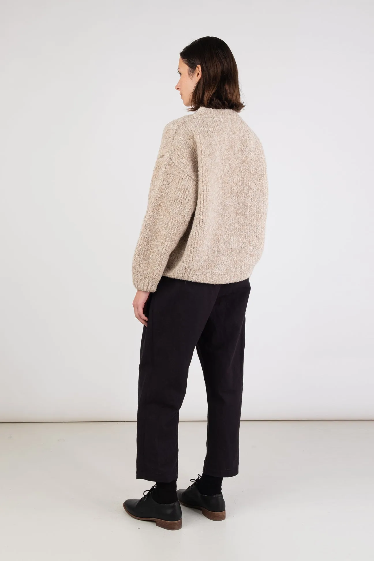 Micaela Greg Oatmeal Twist Cardigan