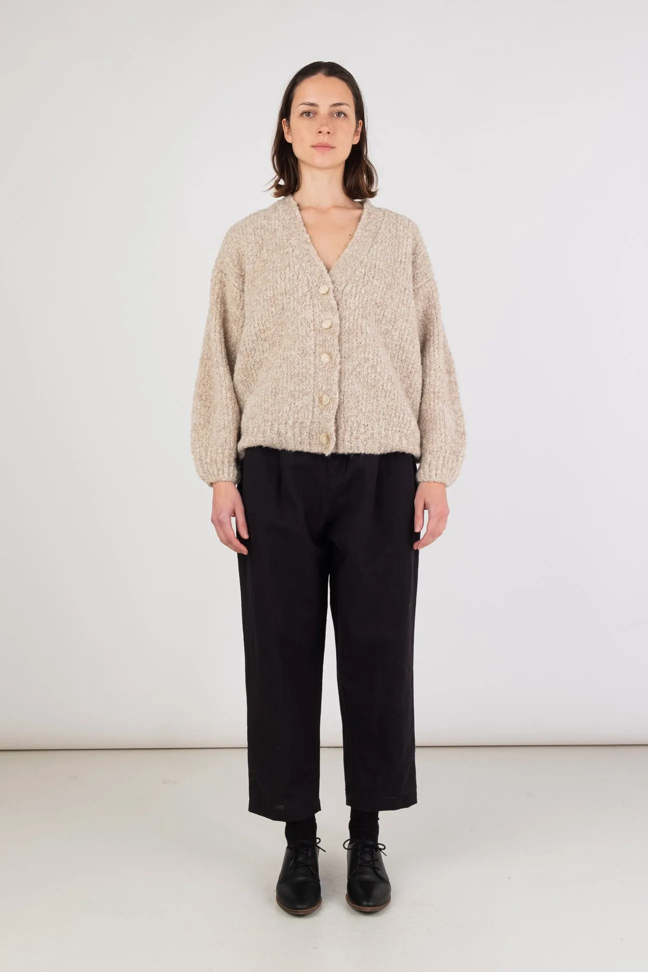 Micaela Greg Oatmeal Twist Cardigan