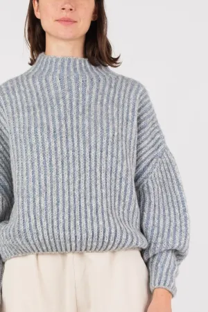 Micaela Greg Steel Blue Ines Sweater