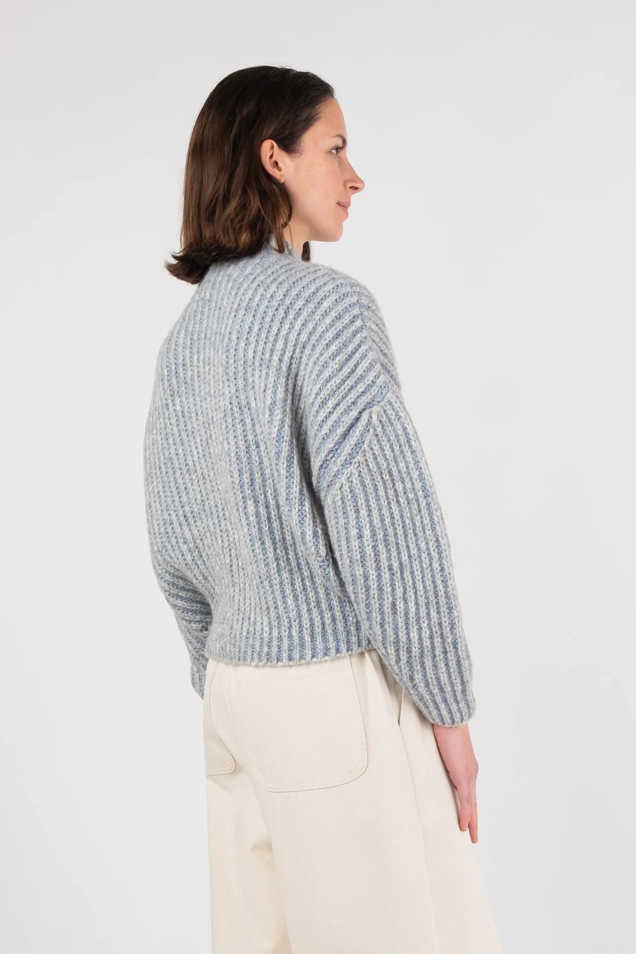 Micaela Greg Steel Blue Ines Sweater