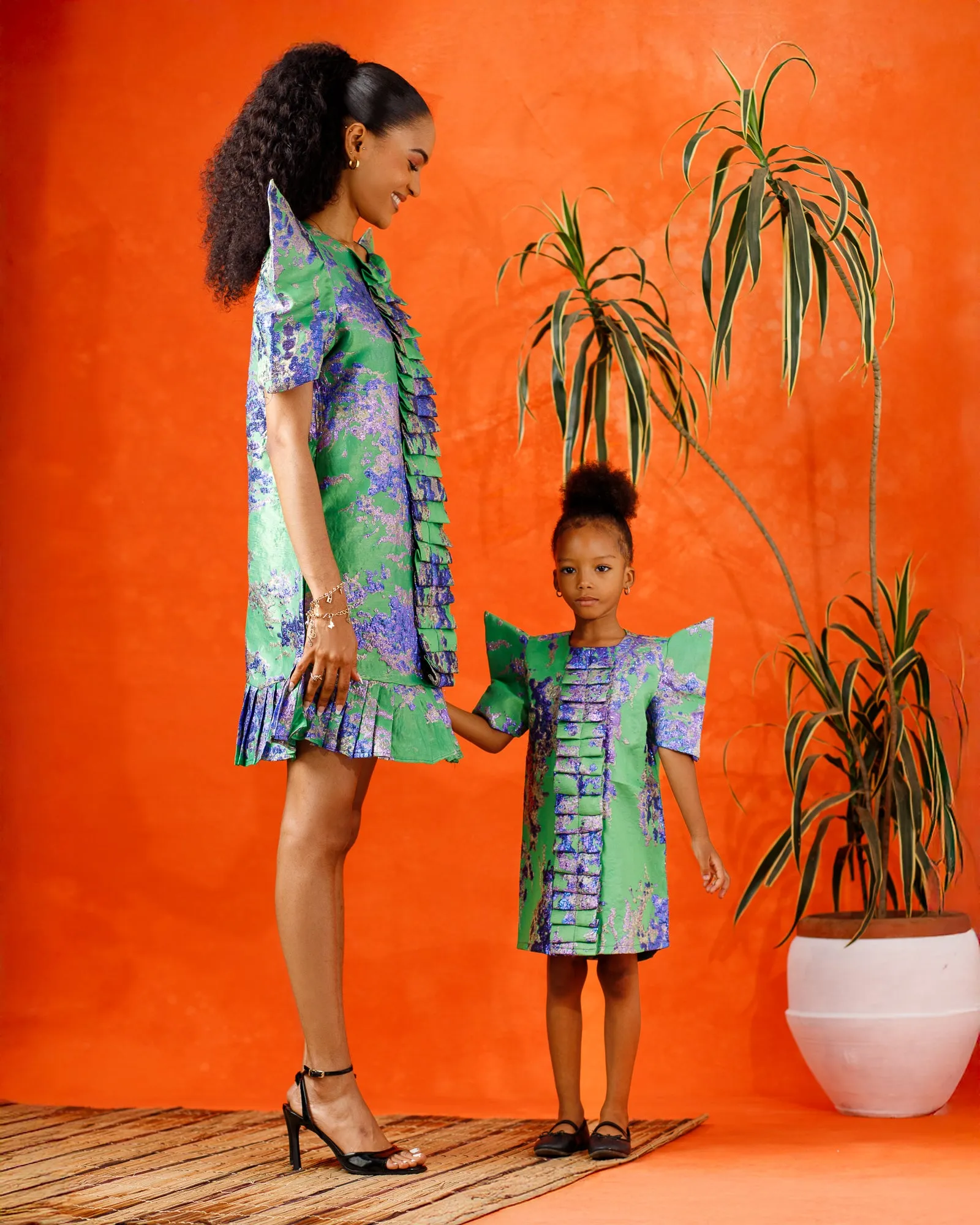 Mini Kai Ruffled Shift Dress