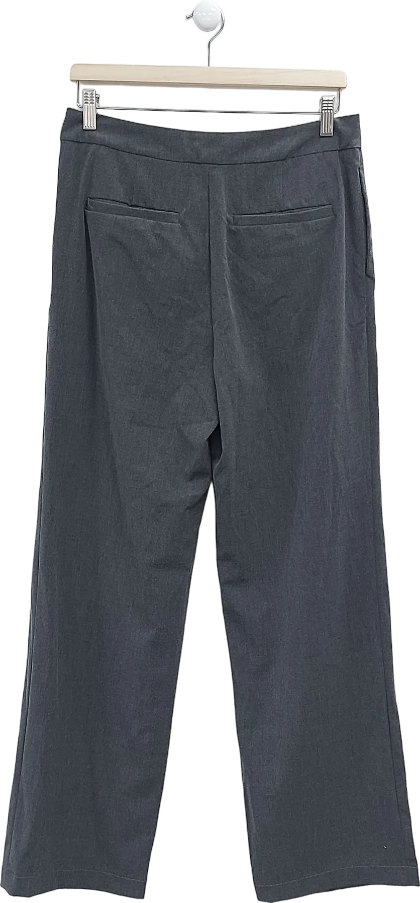 Mistress Rocks Grey Wide Leg Trousers UK M