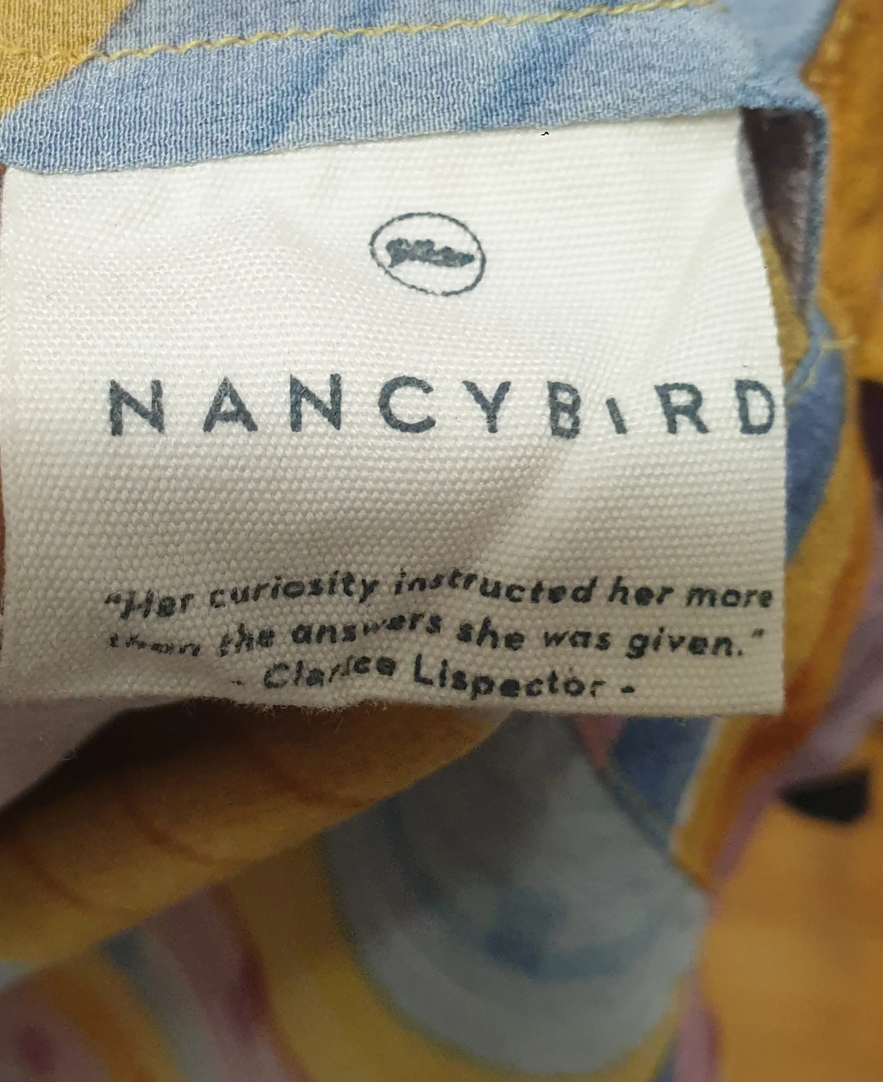 Nancybird horizontal striped 100% silk top size XS, best fits 8