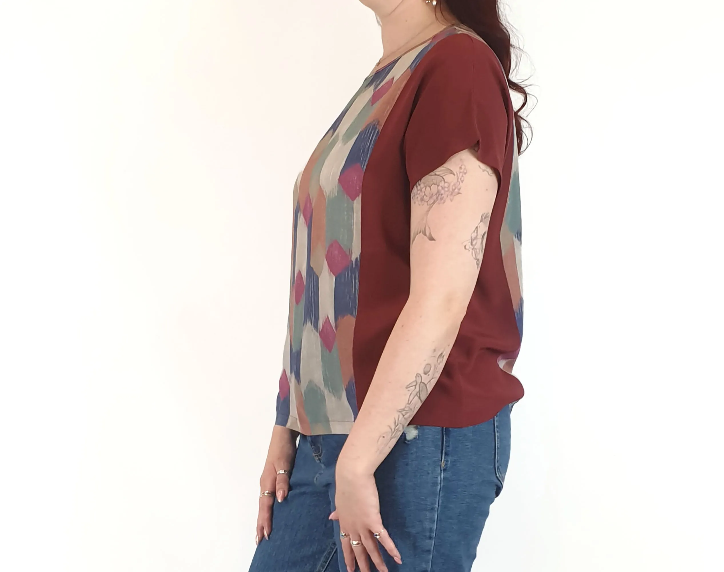 Nancybird unique print top size Medium
