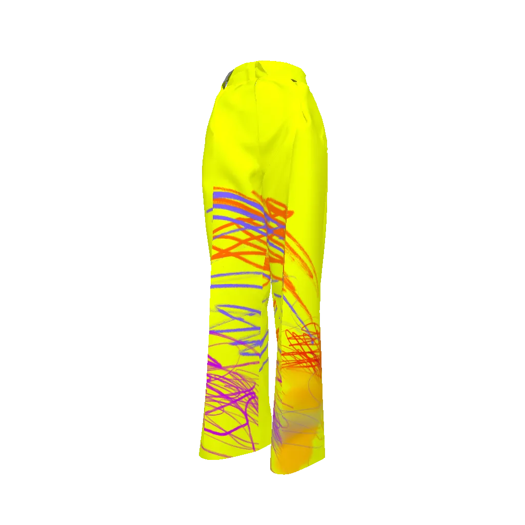 Neon Scribbs Cupro Twill Pant
