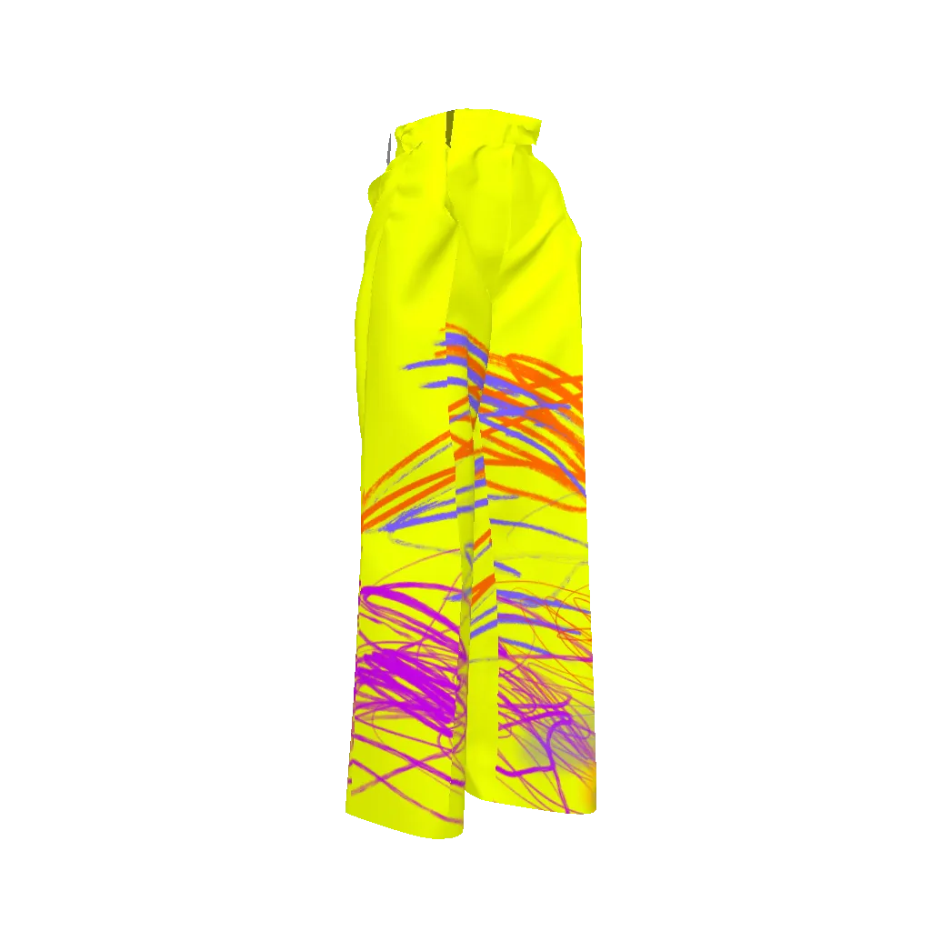 Neon Scribbs Cupro Twill Pant