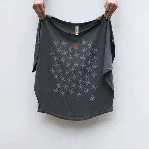 NEW! Jacks Game Mid Century Dolman Sleeve Tee in Gray by Blackbird Supply Co.