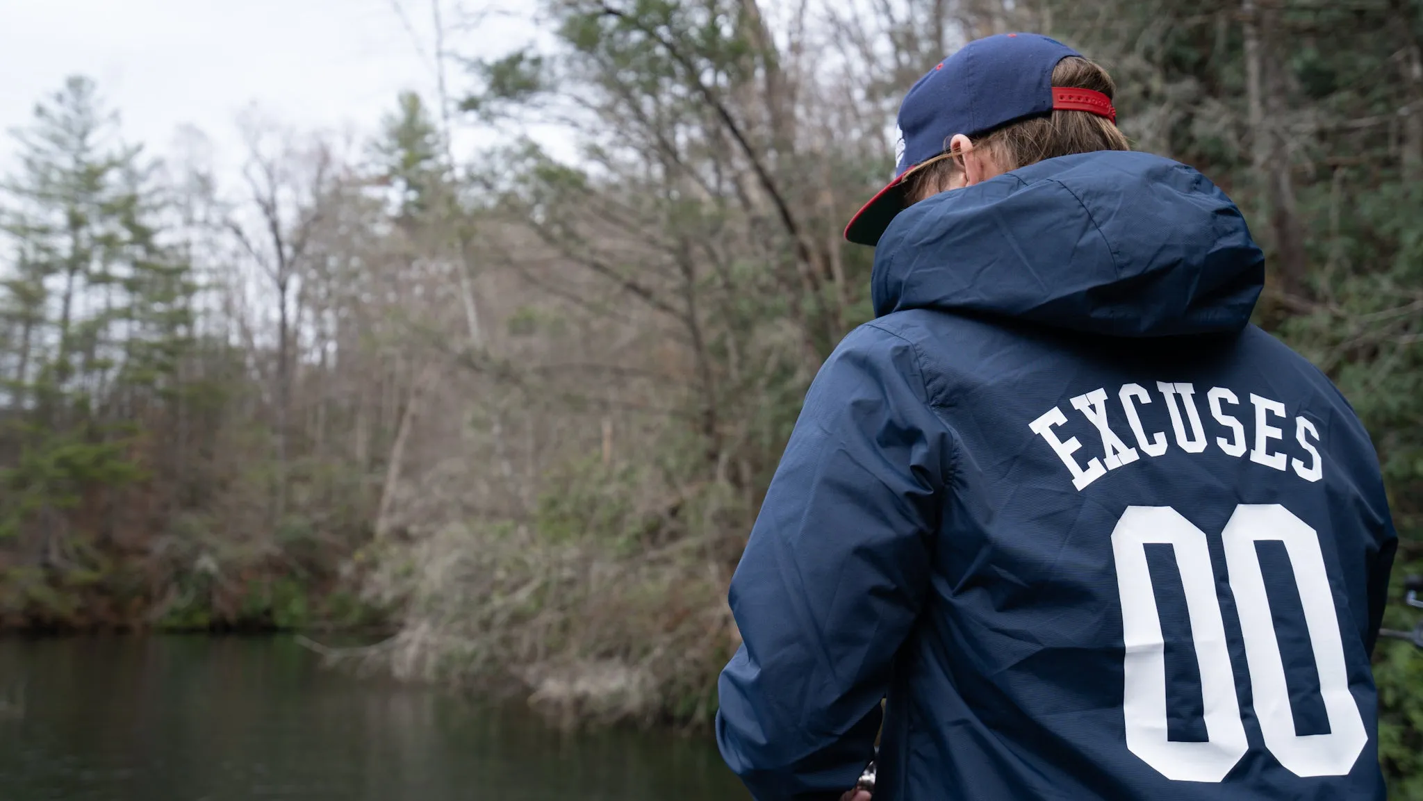No Excuses Windbreaker Navy