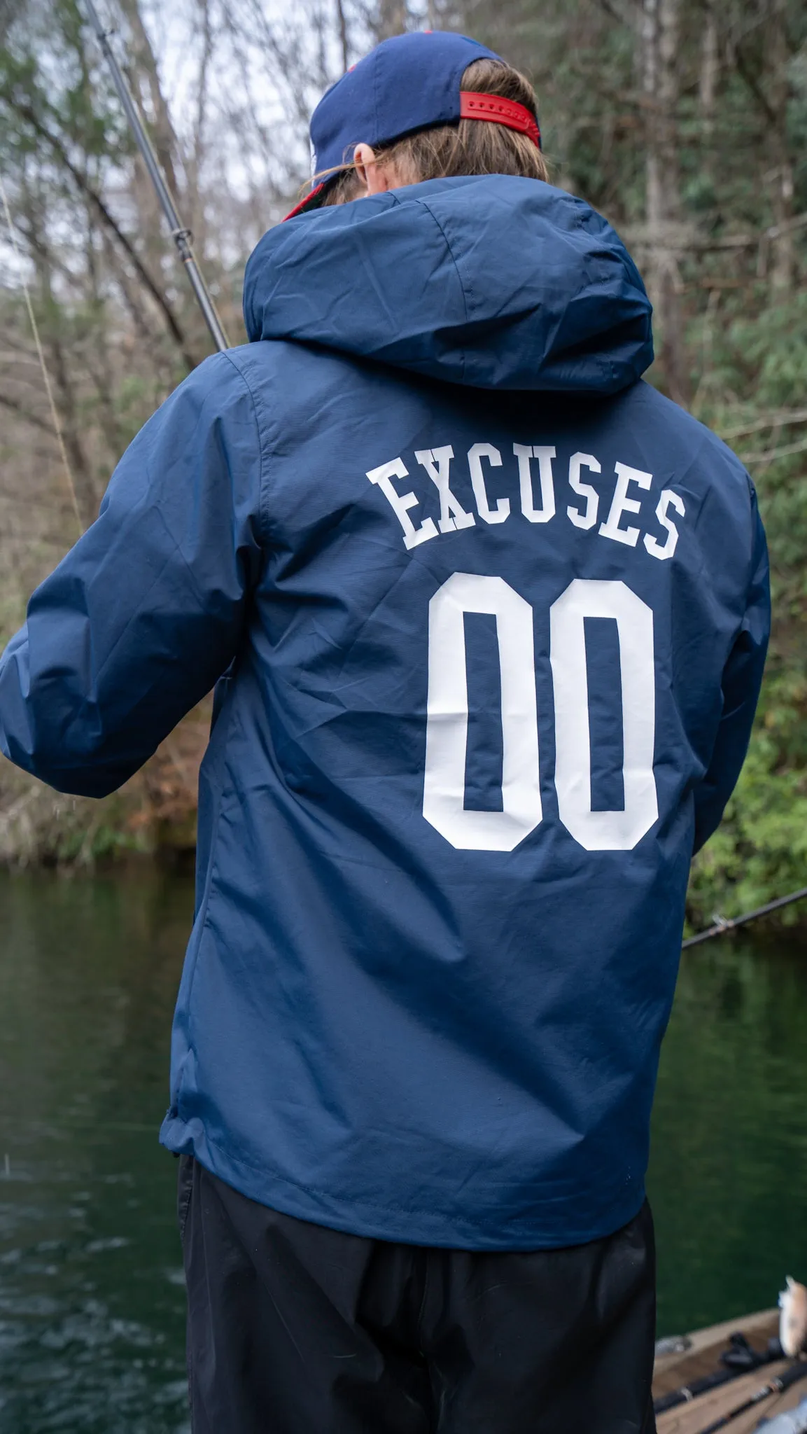 No Excuses Windbreaker Navy
