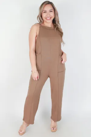 NO WAIST TIE BACK JUMPSUIT