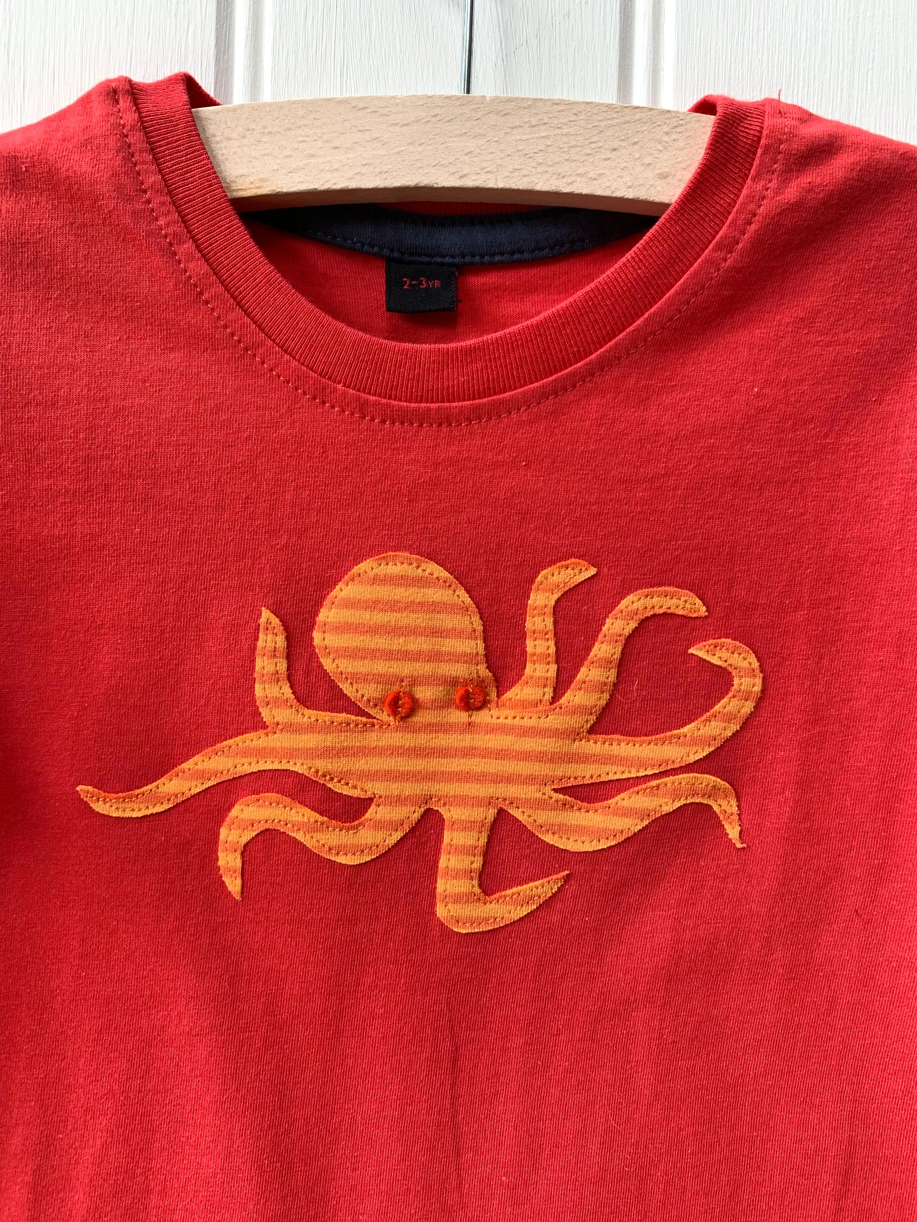 Octopus T-shirt - Red