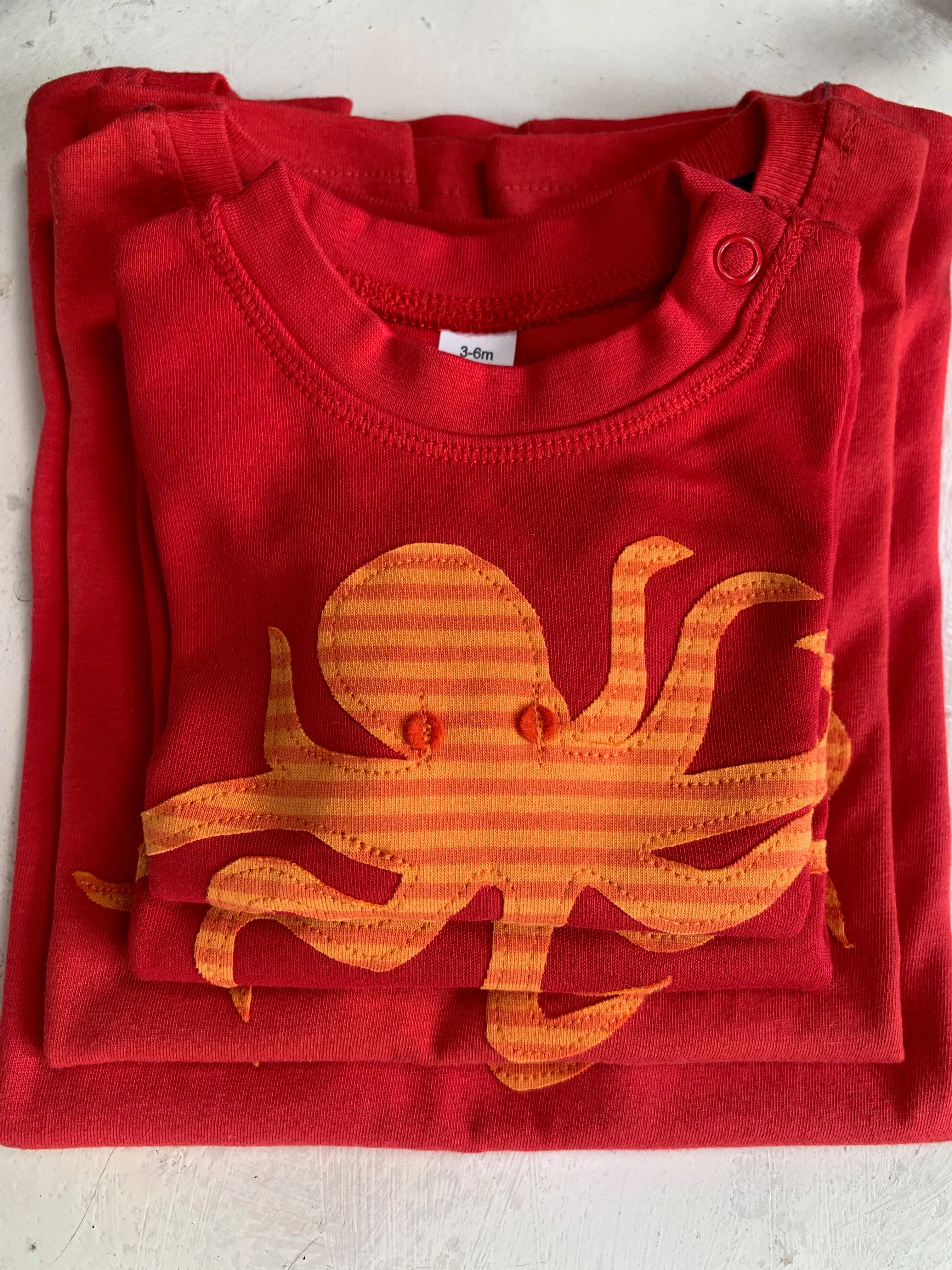 Octopus T-shirt - Red