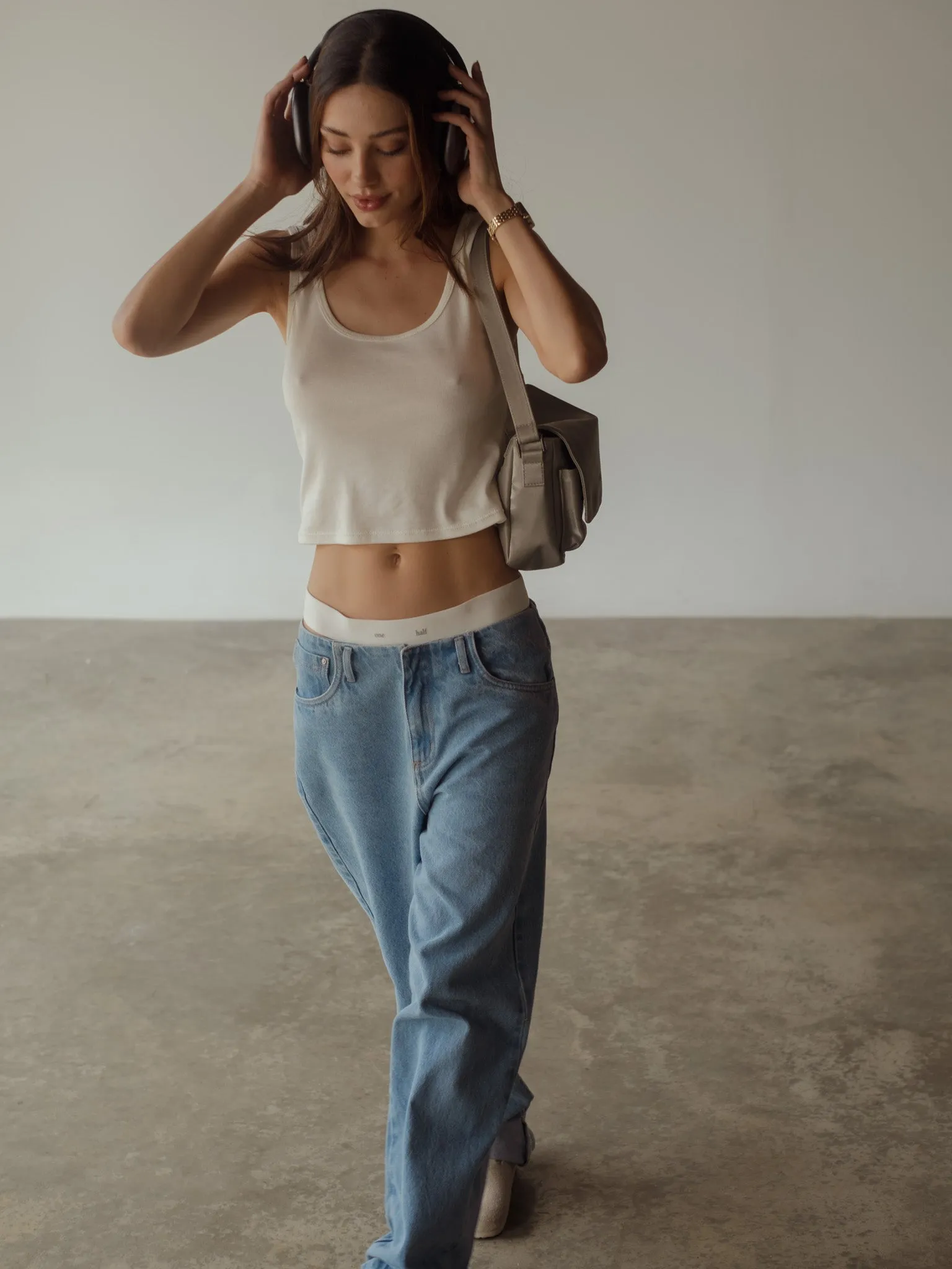 OH COTTON THONG  - SOFT WHITE
