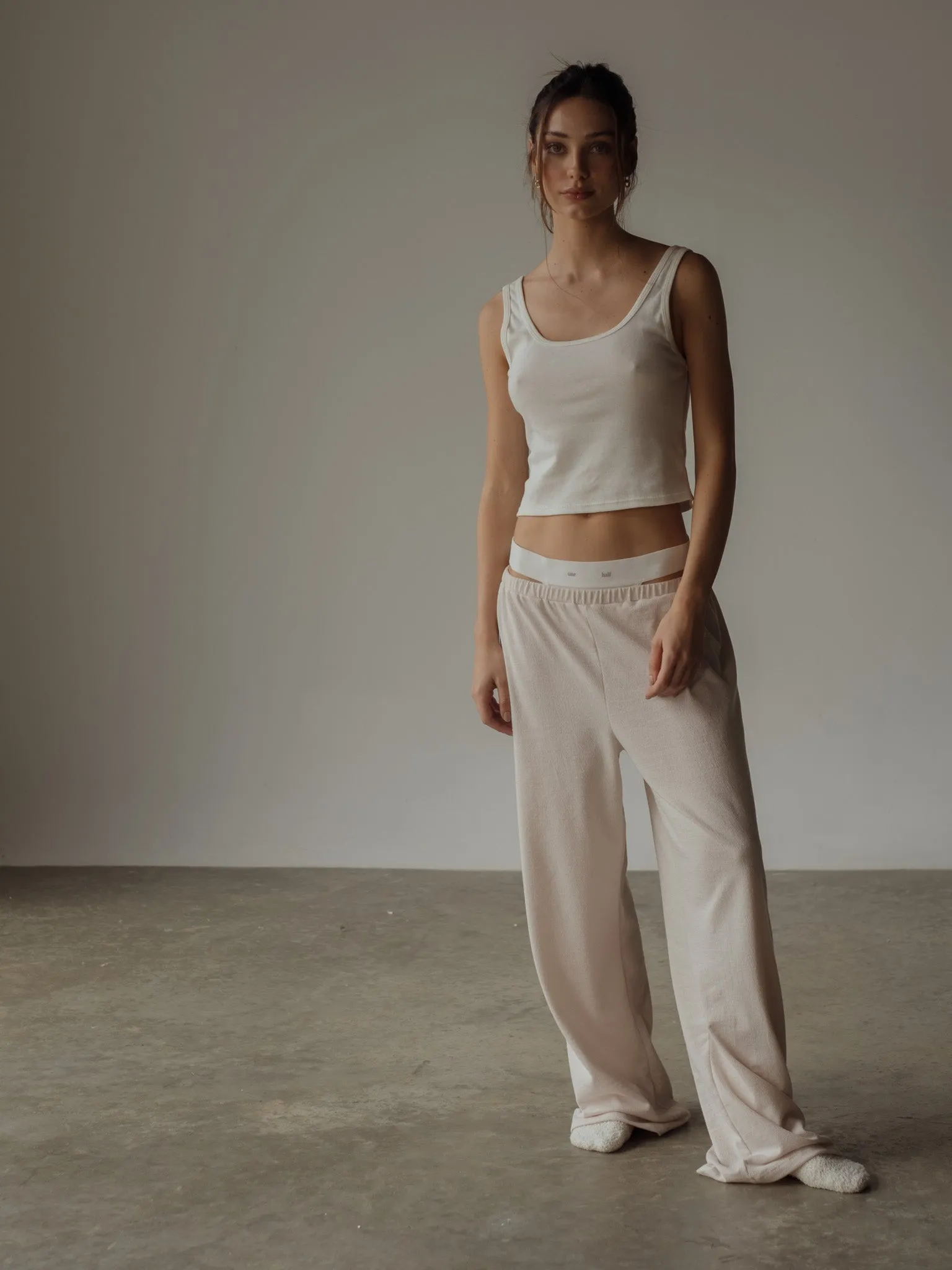 OH COTTON THONG  - SOFT WHITE