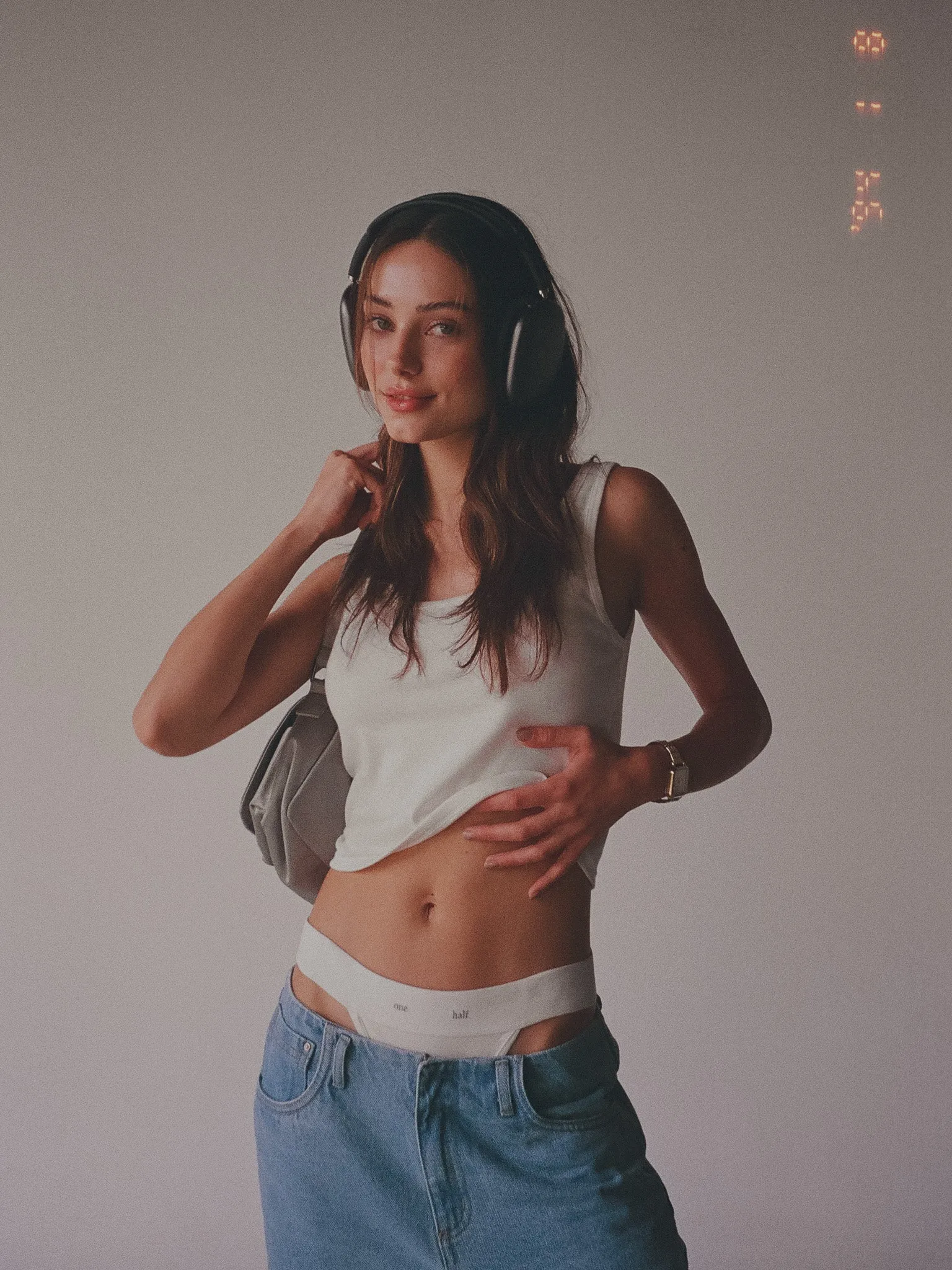 OH COTTON THONG  - SOFT WHITE