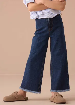 Paloma Blue Heart Pocket Cropped Jean