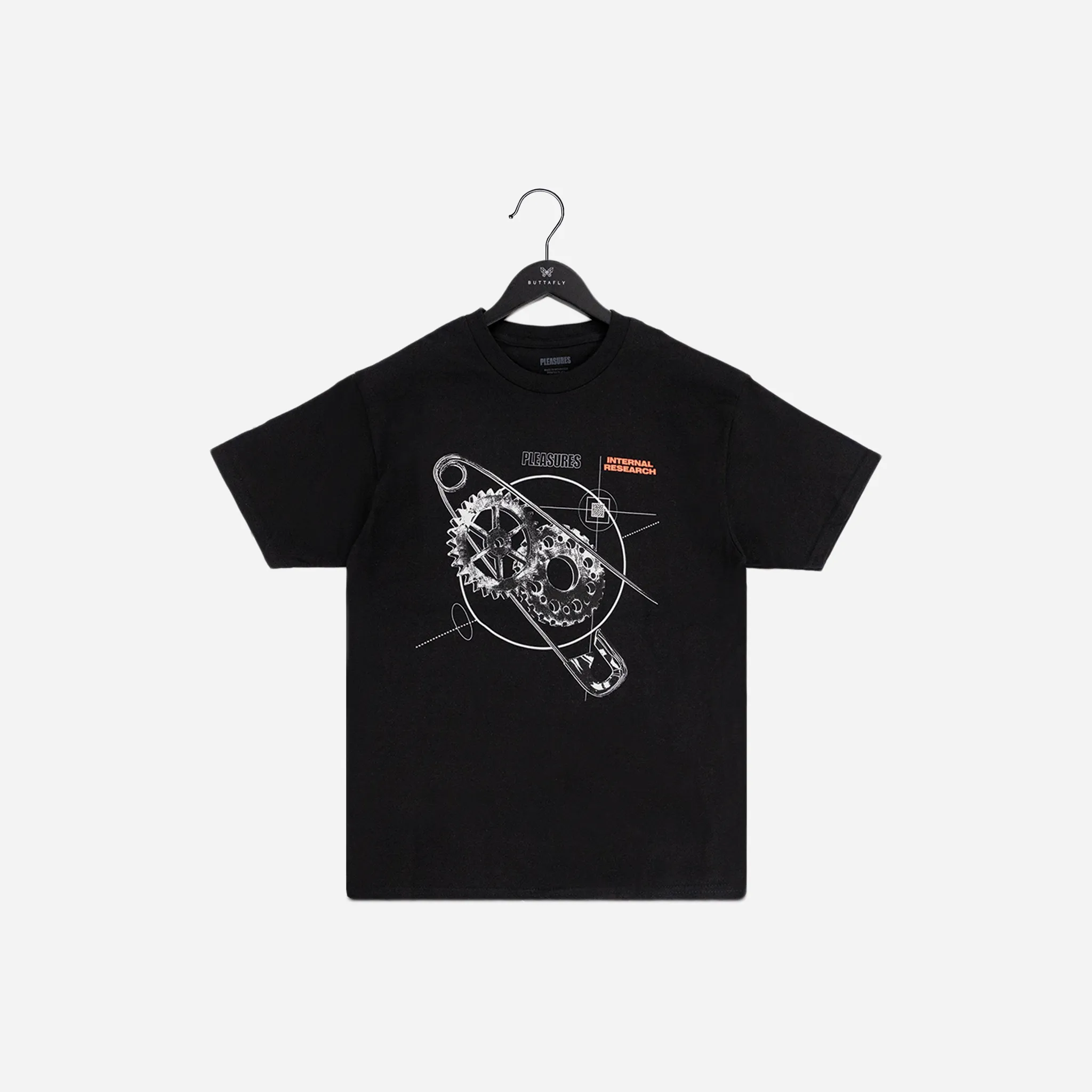 Pleasures Research T-Shirt P23F051-Black