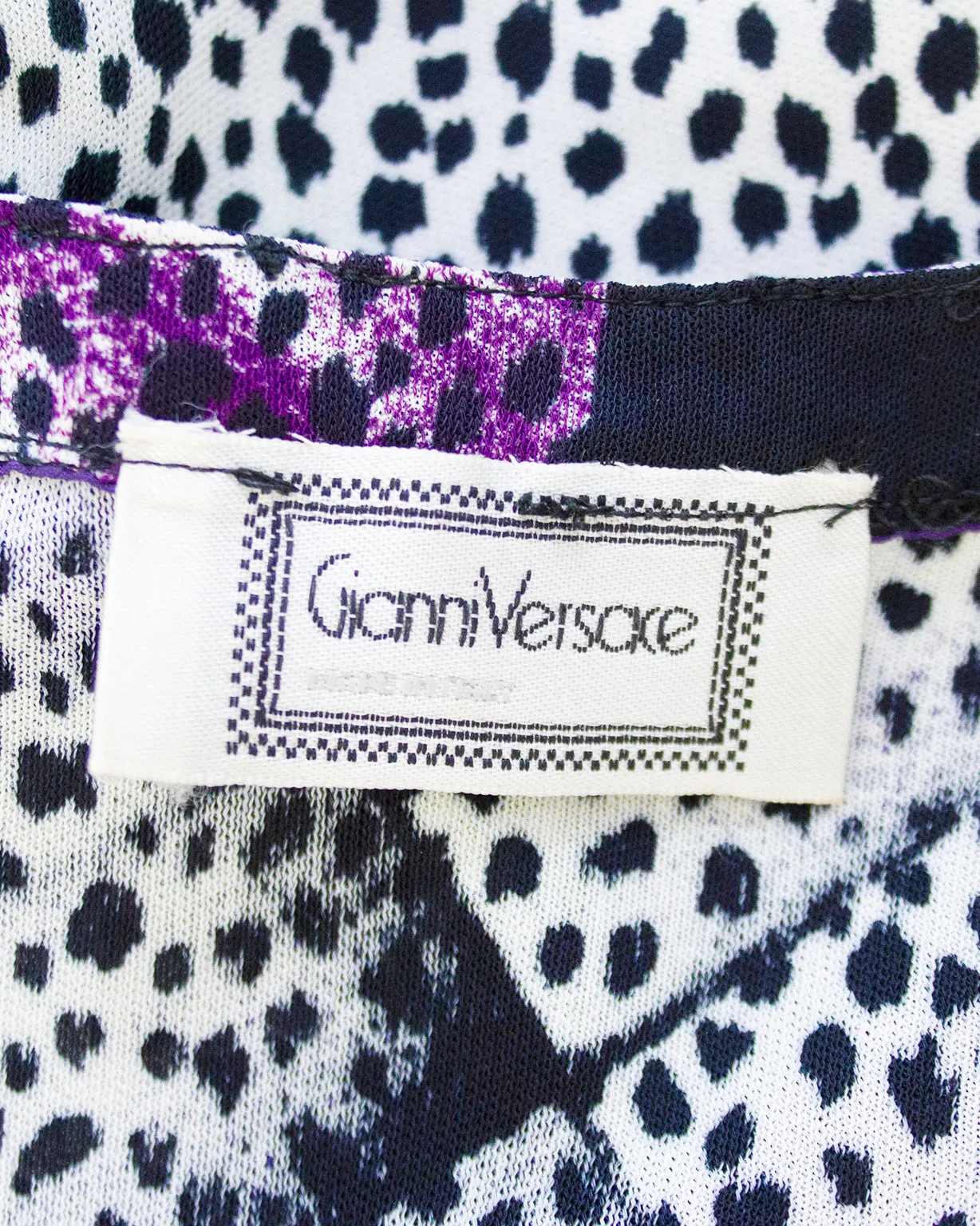 Purple and Green Animal Print Tank Top with Rose