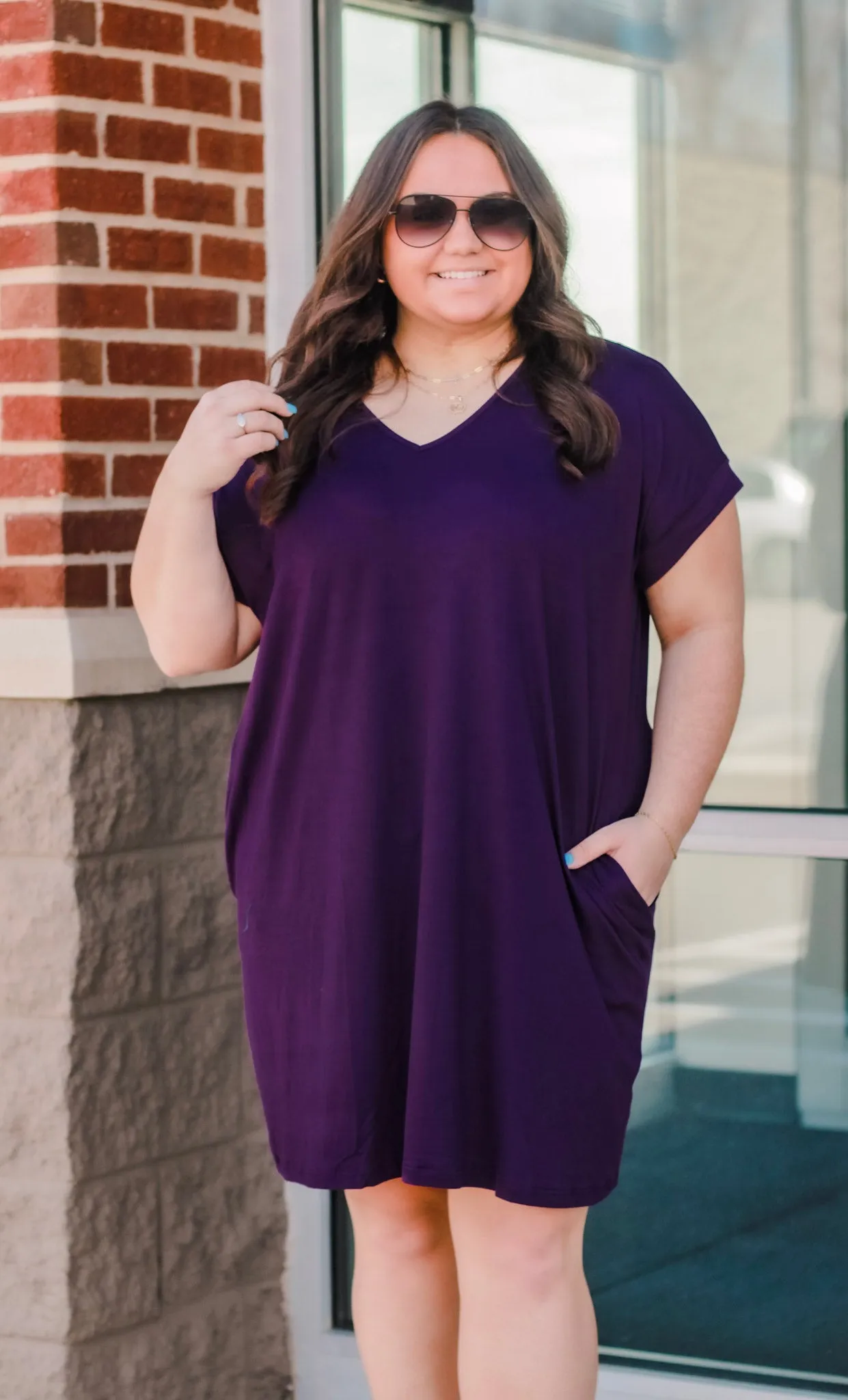 Purple Please T-Shirt Dress