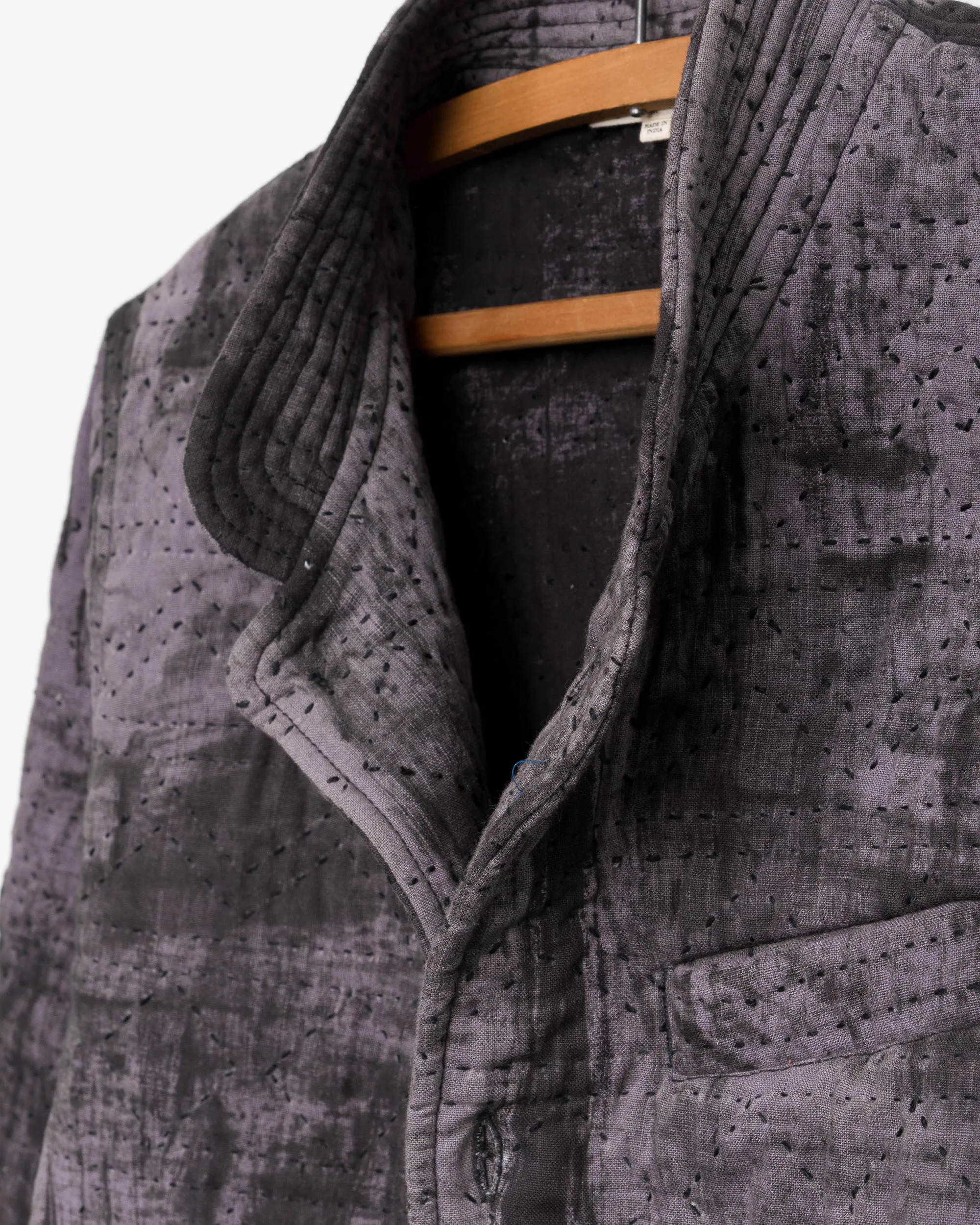 Raj Nehru Jacket in Quilted Potai