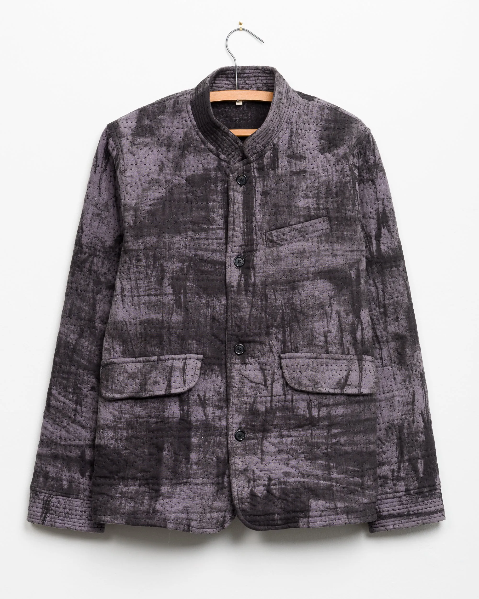 Raj Nehru Jacket in Quilted Potai