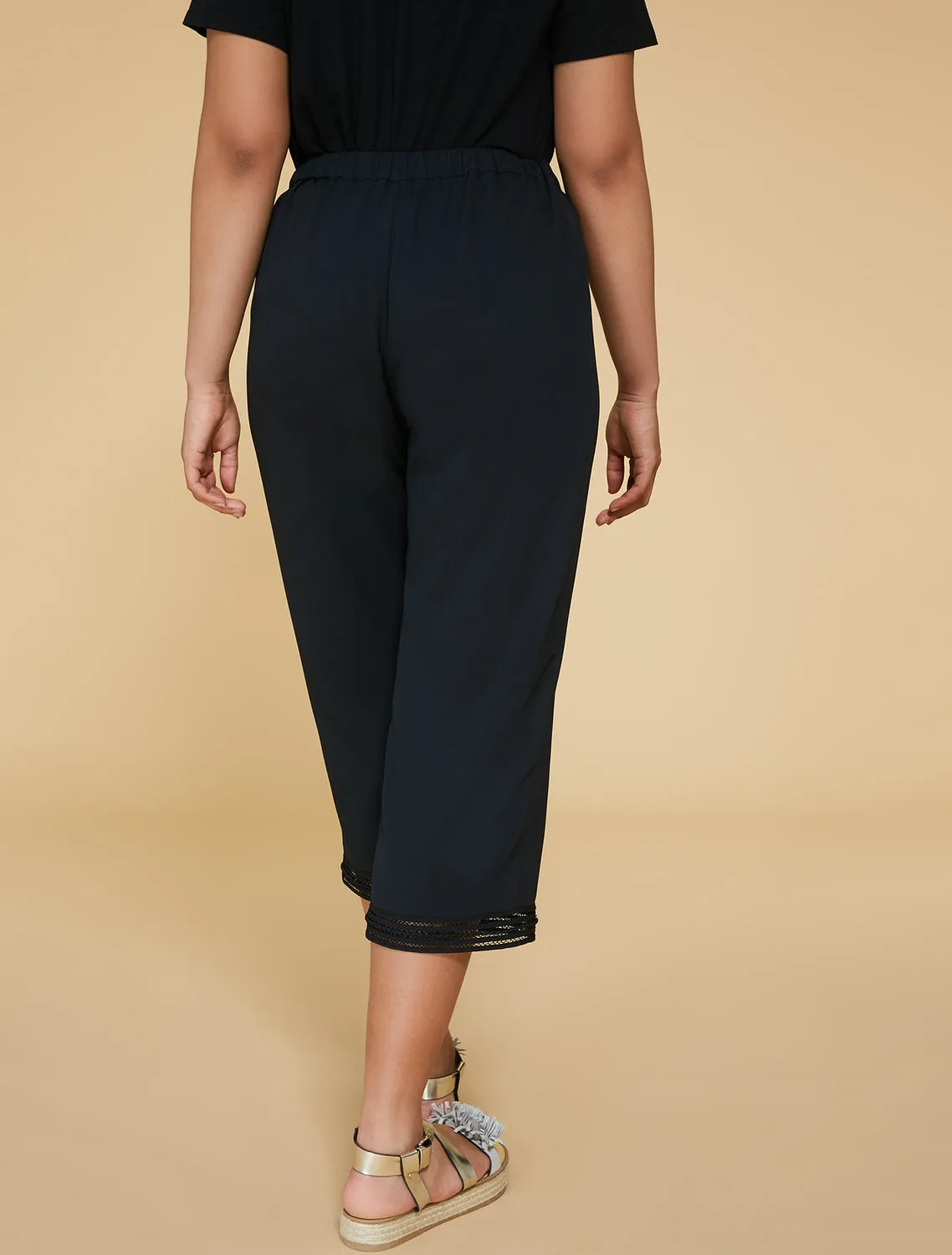 REGALO FLUID CREPE TROUSERS