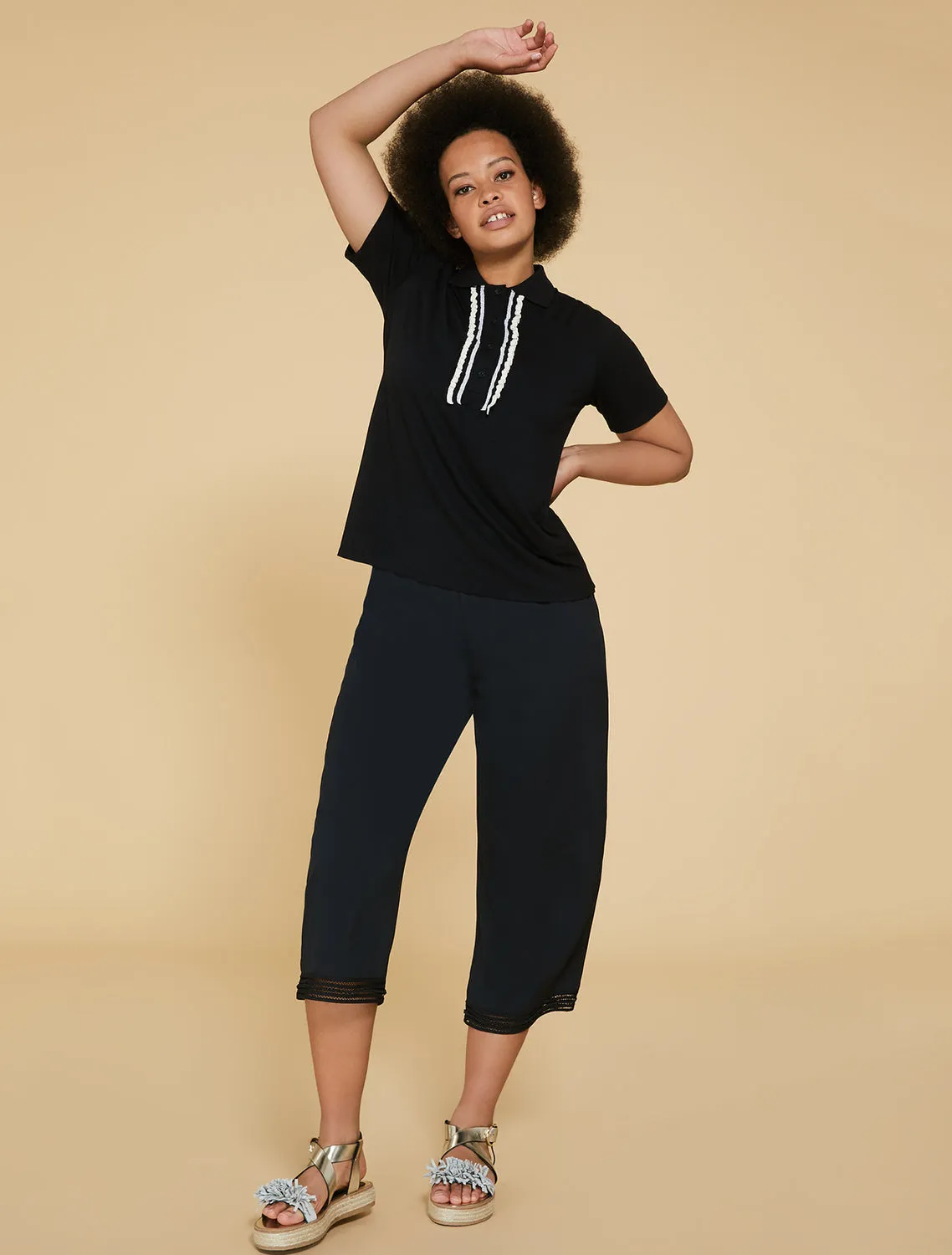 REGALO FLUID CREPE TROUSERS