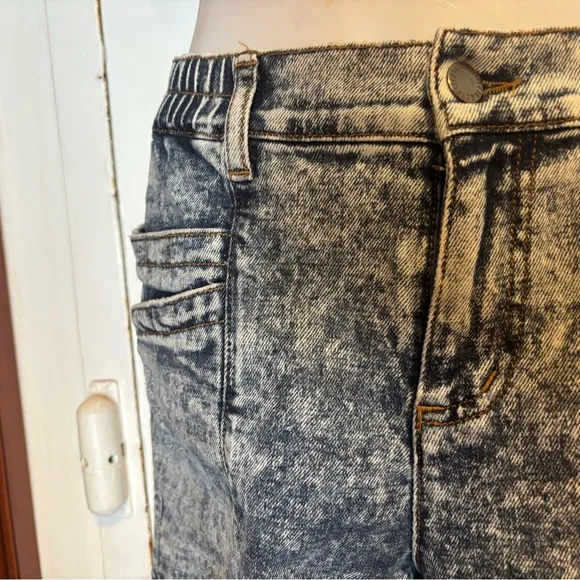 Retrofête jeans myla pant stone wash denim acid bottoms cropped trousers joggers