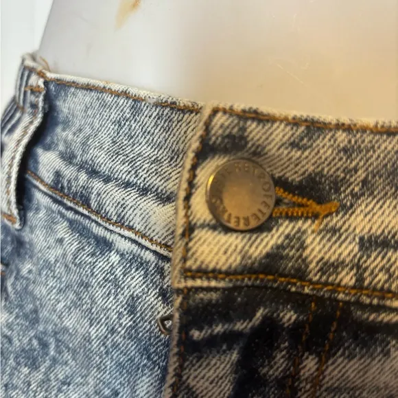Retrofête jeans myla pant stone wash denim acid bottoms cropped trousers joggers