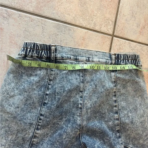 Retrofête jeans myla pant stone wash denim acid bottoms cropped trousers joggers
