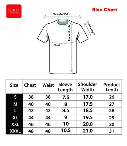 Scott International AWG All Weather Gear Men's Polyester Round Neck T-Shirt (AWGDFT-BL-S, Black)