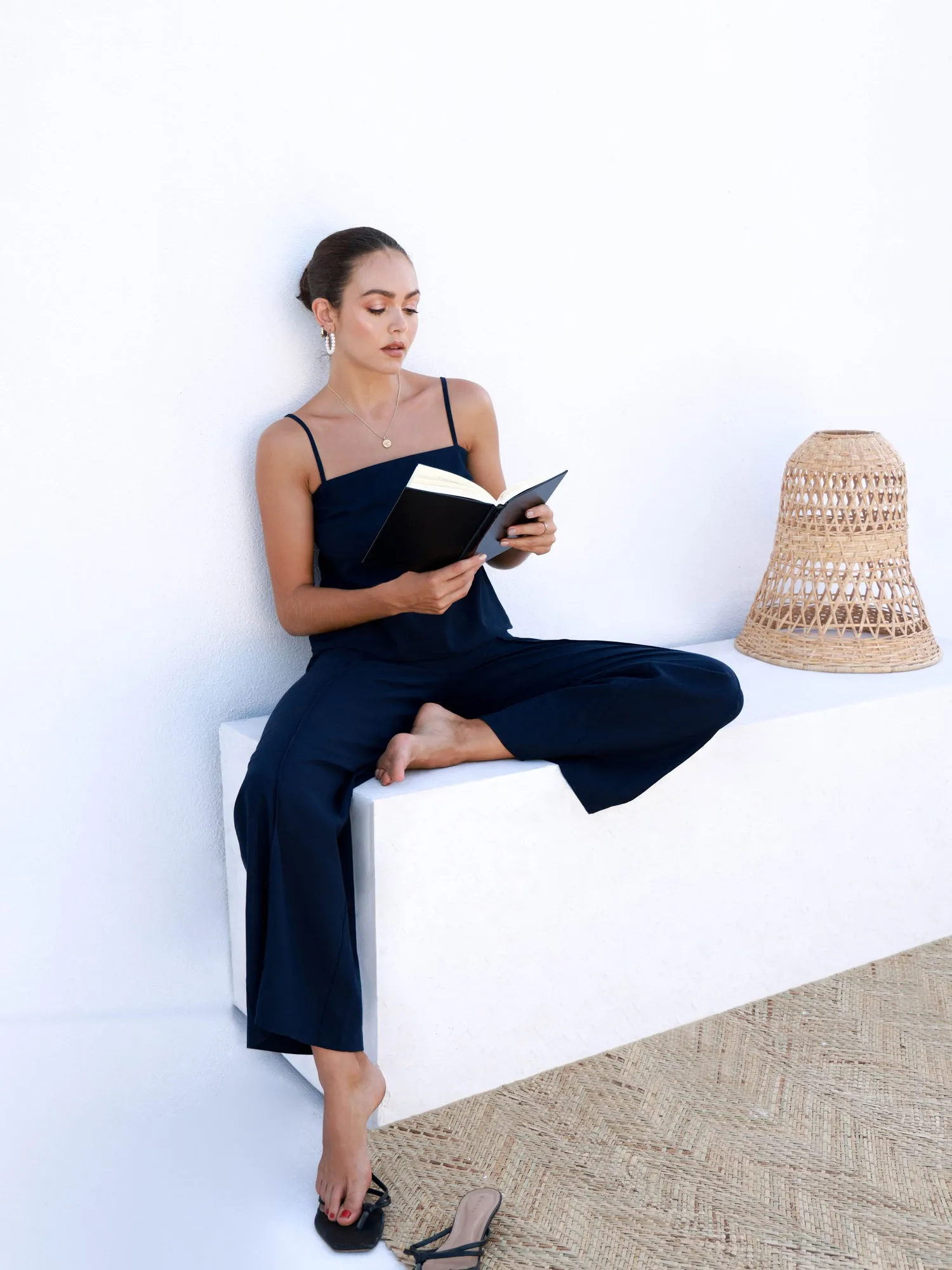 Seam Detail Wide Leg Pant