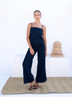 Seam Detail Wide Leg Pant