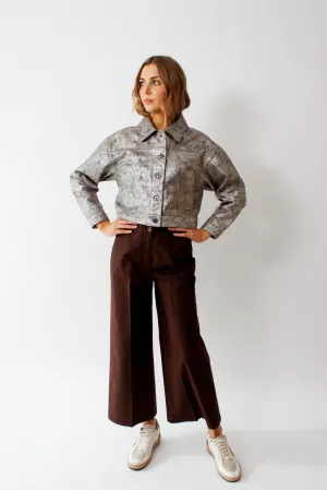 Seventy Fine Stretch Cotton Poplin Knit Trousers