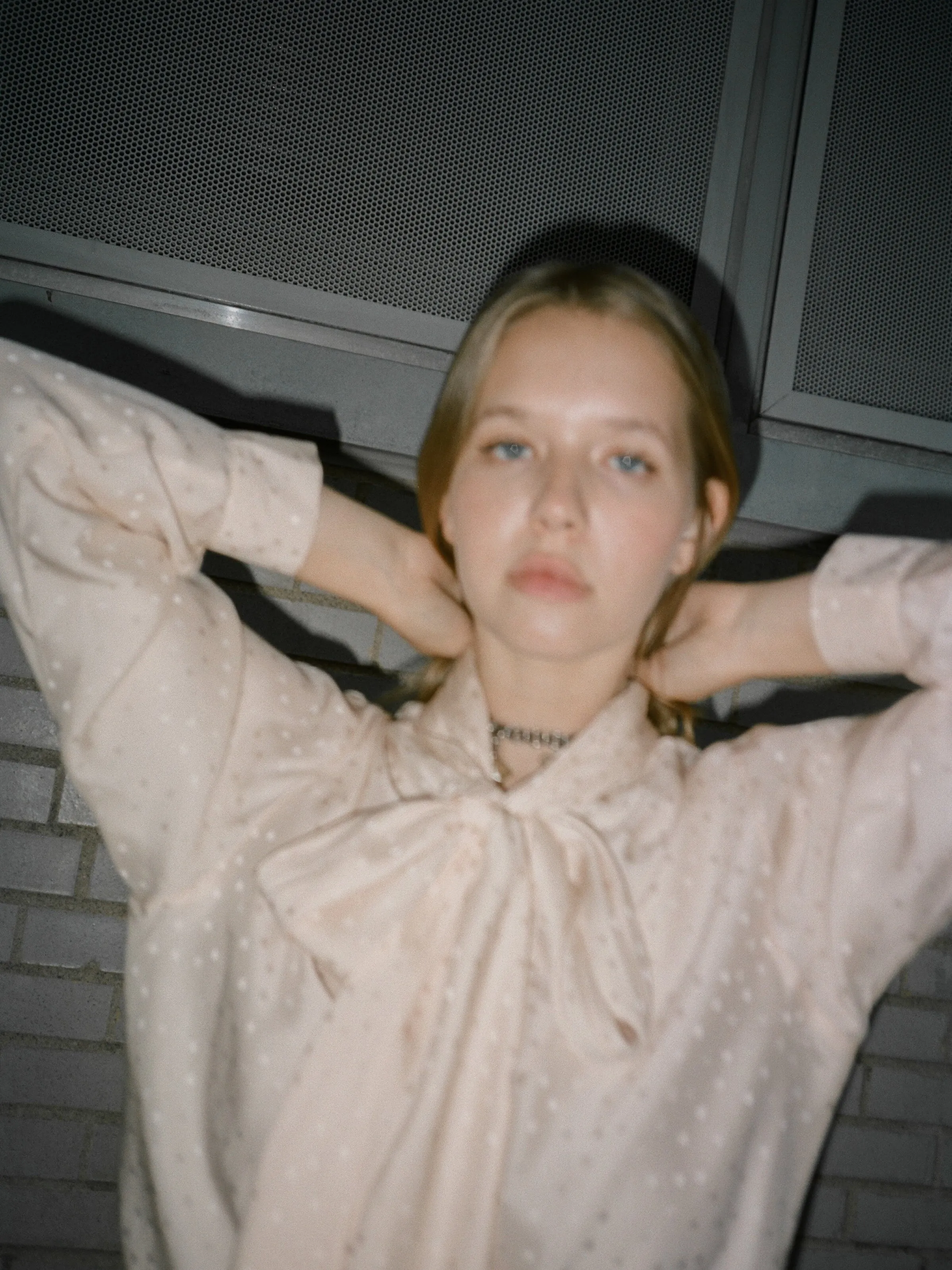 Shell Pink Secretary Blouse