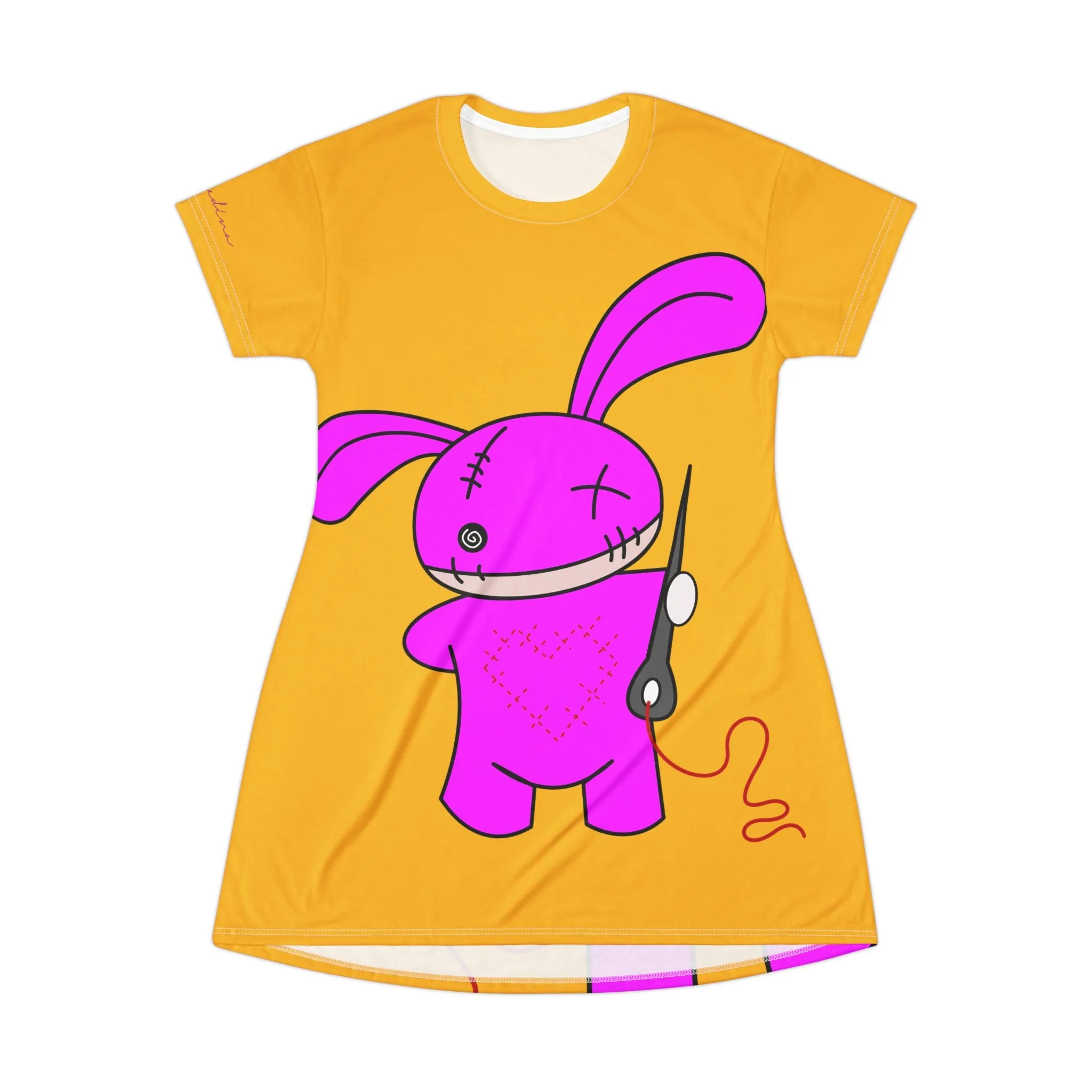 Shirtdress, Yellow Halloween Puppet