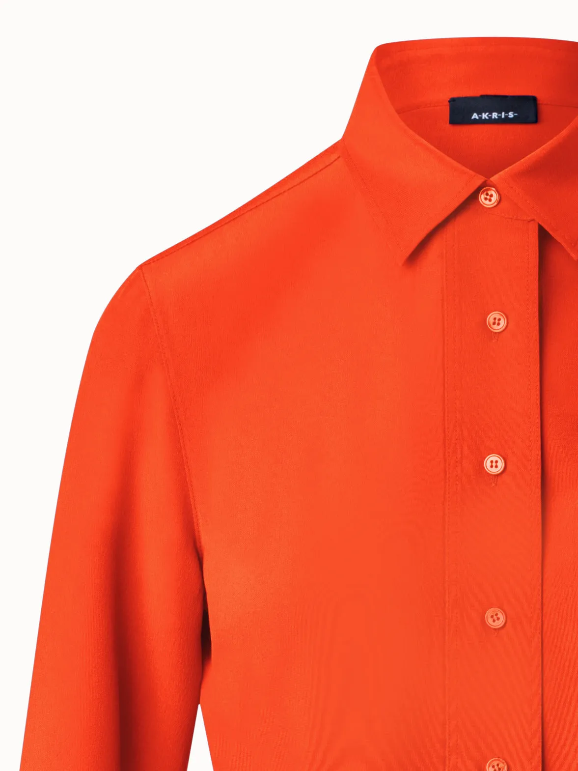 Silk Crêpe Shirt Blouse