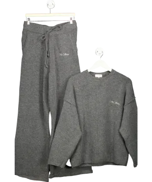 Six Stories Grey Knitted Oversized Jumper And Trouser Co-ord Set UK S