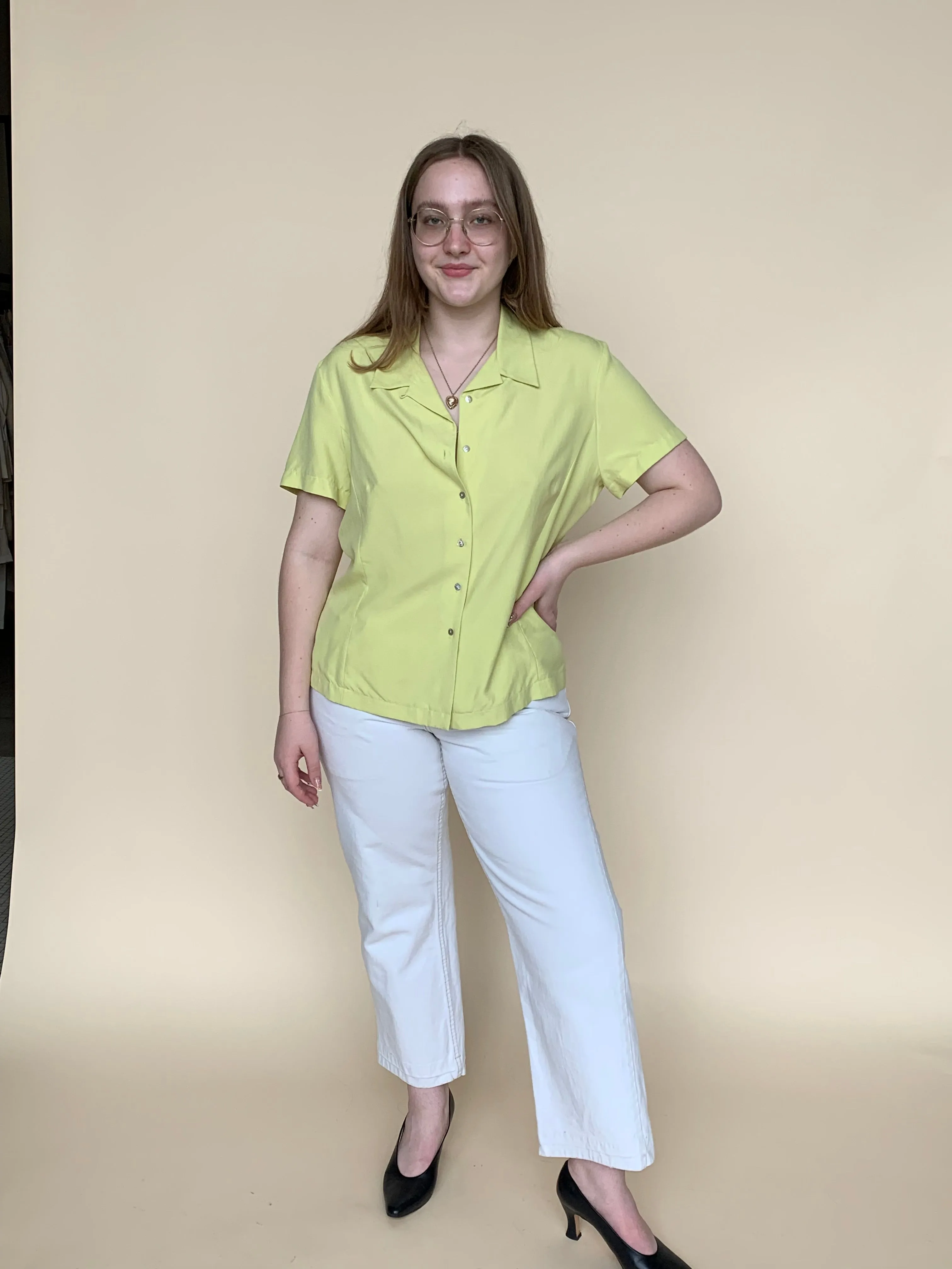 Spring silk blouse