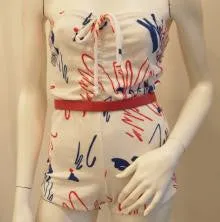 SQUIGGLY COOL TERRY VINTAGE ROMPER