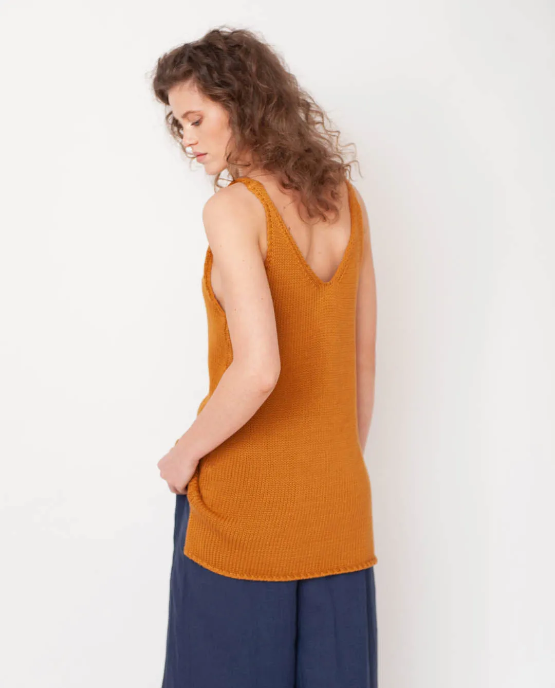 Stella Organi Cotton Vest In Sun