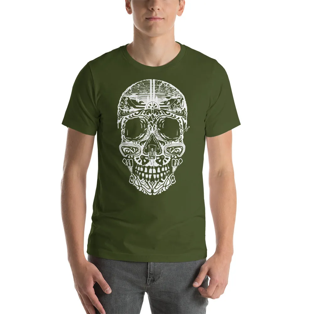 Stone Age Men's Sugar Skull Shirt - Print on Demand