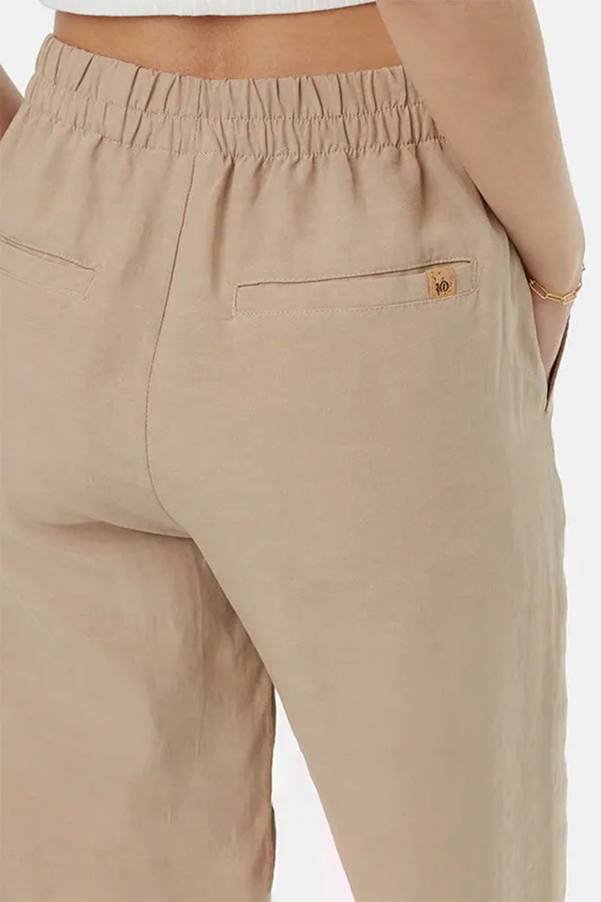 Tencel Wide Cropped Trousers